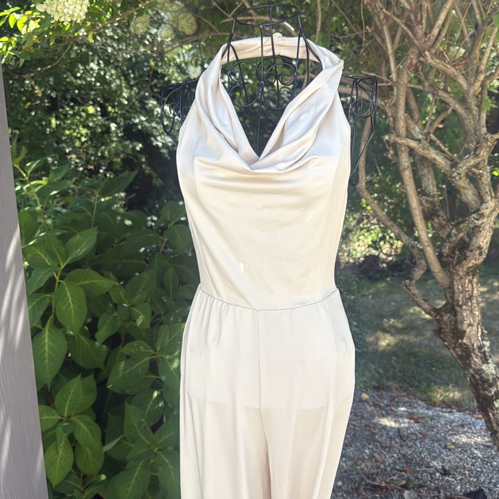 SHEIN beige petite small jumpsuit - Picture 2 of 4